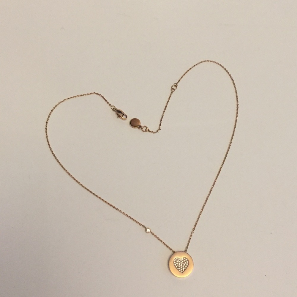 Michael Kors rose gold pendant necklace